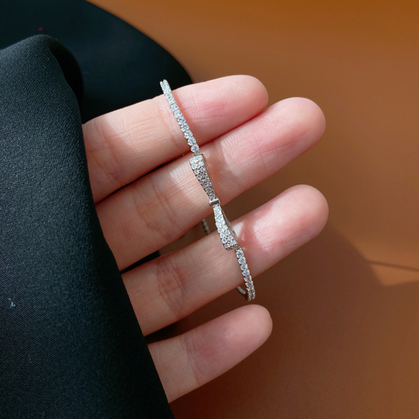 蝴蝶結鋯石手鍊