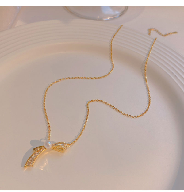 鈦鋼｜輕奢感蝴蝶結項鍊