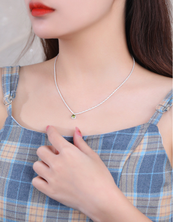 S925純銀｜波光粼粼莫桑鑽石項鍊