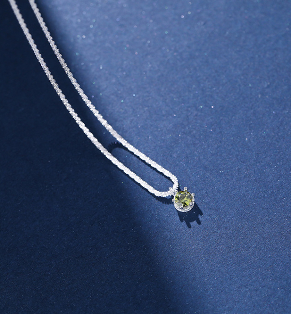 S925純銀｜波光粼粼莫桑鑽石項鍊