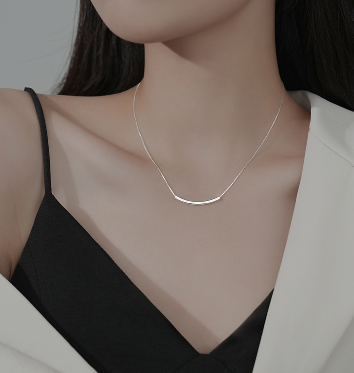 S925純銀｜簡約微笑項鍊