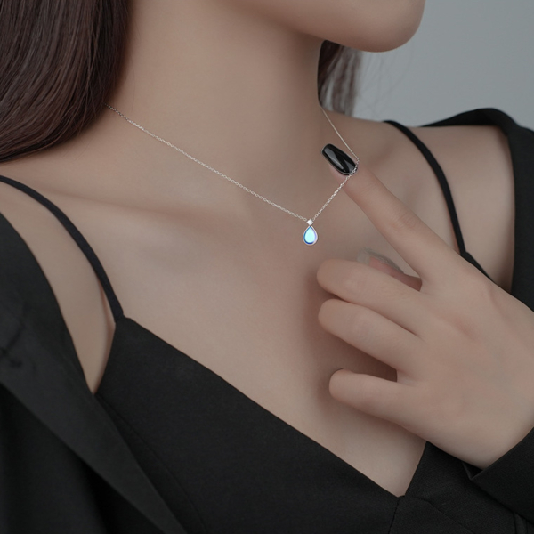 S925純銀｜人魚水滴項鍊