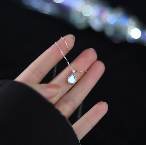 S925純銀｜人魚水滴項鍊