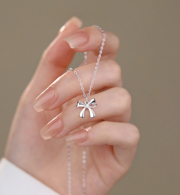 S925純銀｜蝴蝶結項鍊