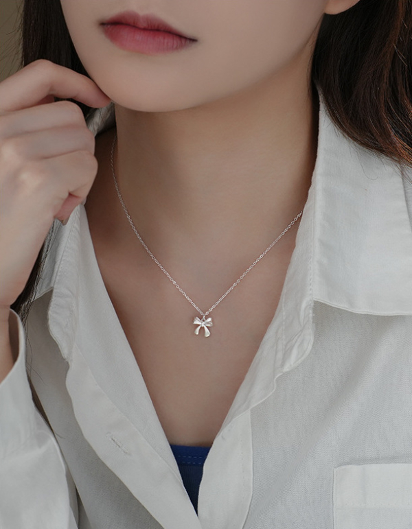 S925純銀｜蝴蝶結項鍊
