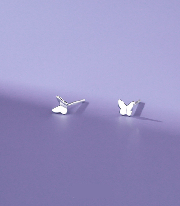S999純銀｜小蝴蝶耳環