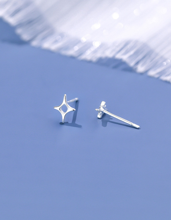 S999純銀｜小星星耳環