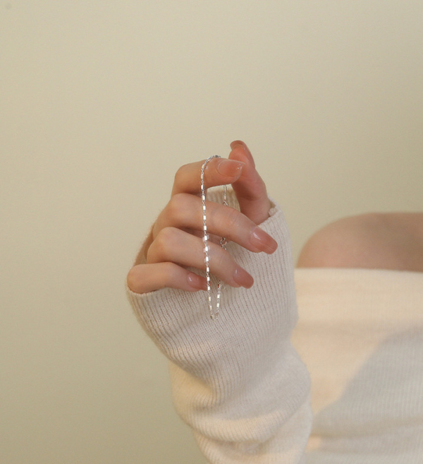 S925純銀｜小方塊手鍊