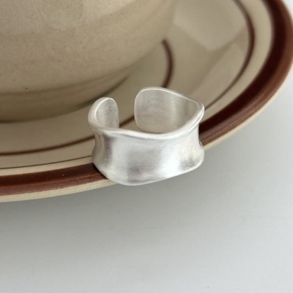 寬版不規則可調式戒指