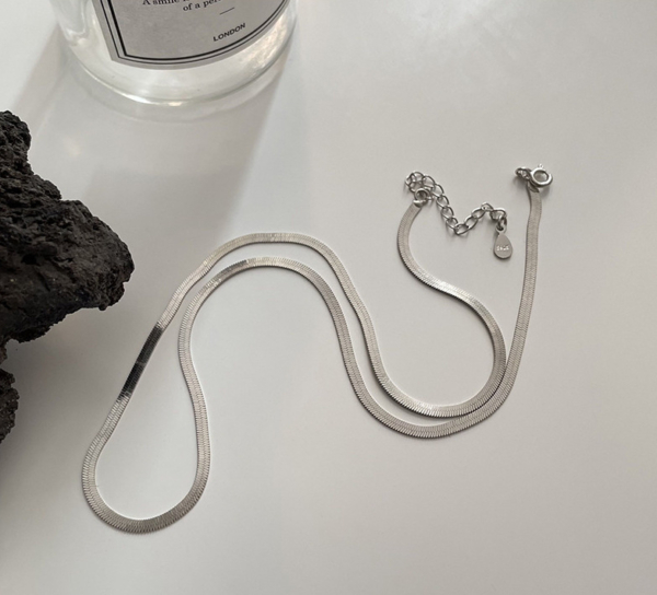 S925純銀｜簡約蛇骨鍊