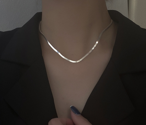 S925純銀｜簡約蛇骨鍊