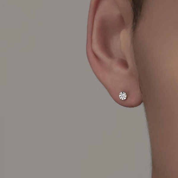 痞帥感單鑽耳環