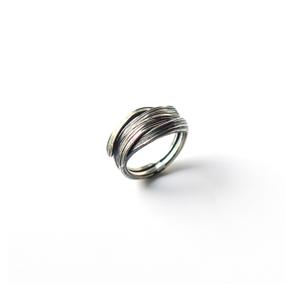 S925純銀《流》可調式戒指
