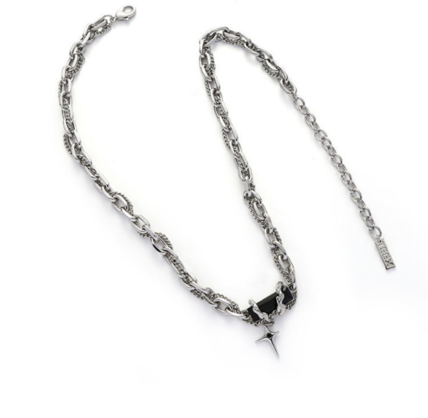 荊棘拚接星芒鎖骨鍊