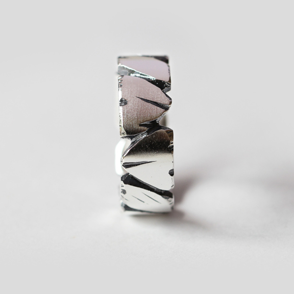 S925純銀《石頭的温度》可調式戒指