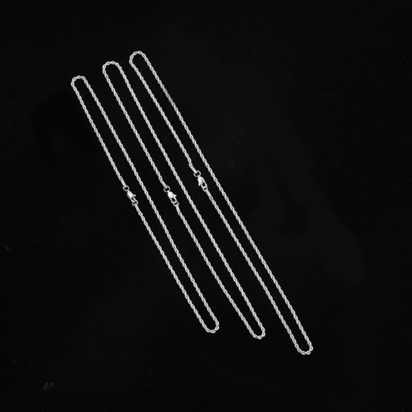鈦鋼｜簡約麻花鎖骨鍊