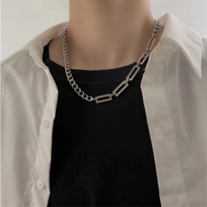 鈦鋼｜鏈條拼接項鍊