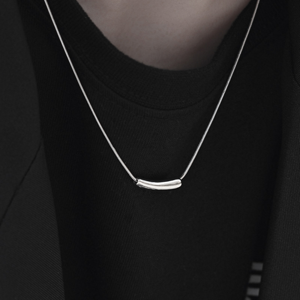 鈦鋼｜小茄子項鍊