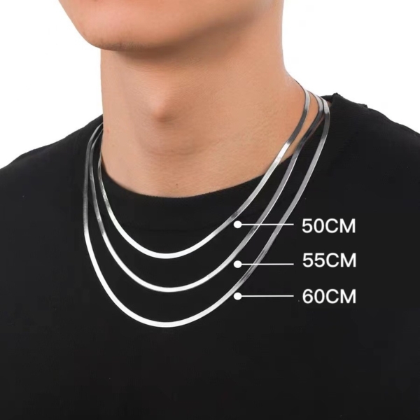 鈦鋼｜簡約蛇骨鍊