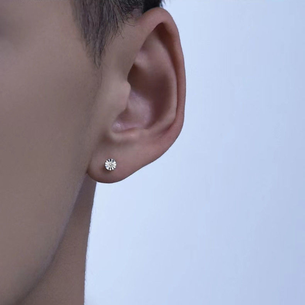 痞帥感單鑽耳環