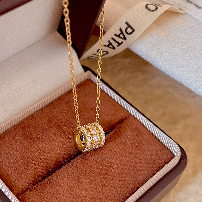 鈦鋼｜微鑲鋯石小蠻腰項鍊